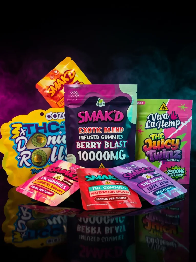Hemp edibles at Westarz Exoticz smoke shop Miami